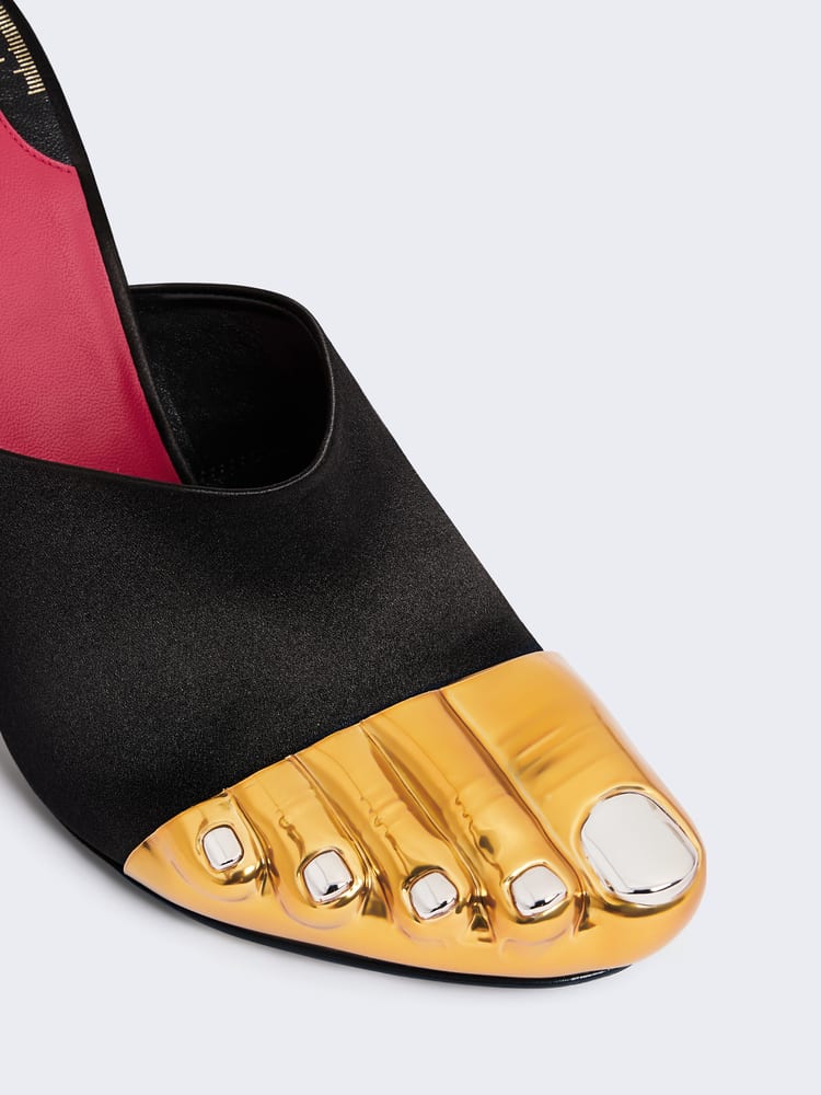 Trompe-l'oeil Toe Mules, €3300 (approximately P221,380.50), SCHIAPARELLI, schiaparelli.com